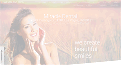 Desktop Screenshot of miracledentalnv.com